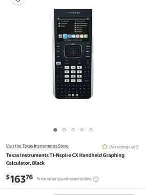 Texas Instruments TI-Nspire CX Graphing Calculator - Black